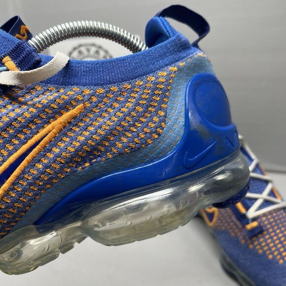 Nike Air VaporMax FK Flyknit 2021 New York Knicks FD0712 400 Men Sz 9 Preowned - Picture 11 of 14
